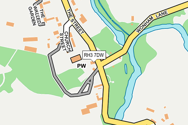 RH3 7DW map - OS OpenMap – Local (Ordnance Survey)