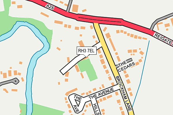 RH3 7EL map - OS OpenMap – Local (Ordnance Survey)