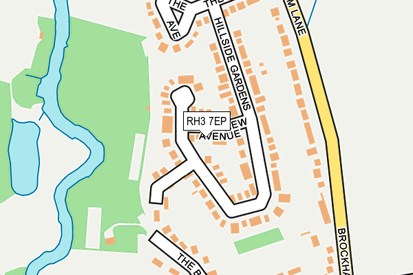 RH3 7EP map - OS OpenMap – Local (Ordnance Survey)