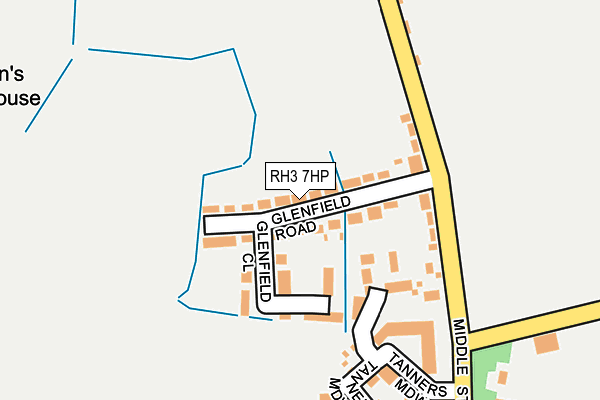 RH3 7HP map - OS OpenMap – Local (Ordnance Survey)