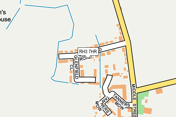 RH3 7HR map - OS OpenMap – Local (Ordnance Survey)