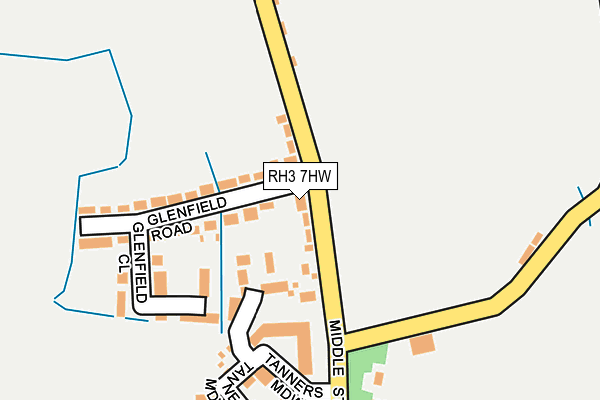 RH3 7HW map - OS OpenMap – Local (Ordnance Survey)