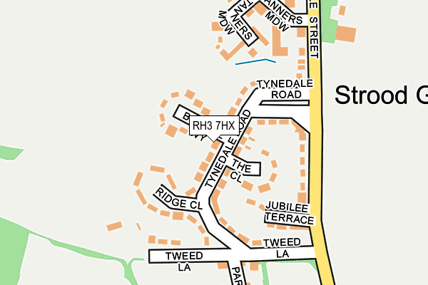 RH3 7HX map - OS OpenMap – Local (Ordnance Survey)