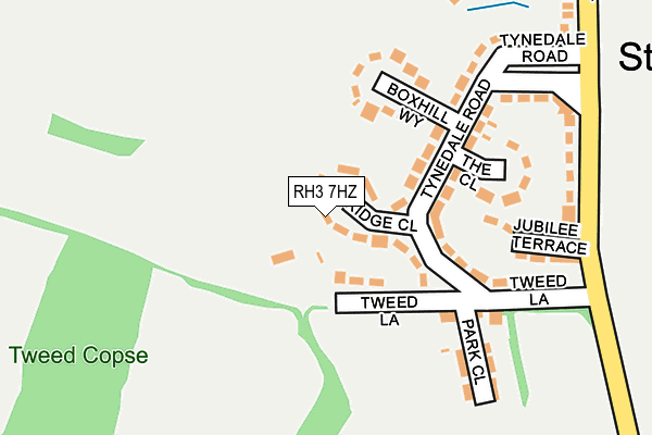 RH3 7HZ map - OS OpenMap – Local (Ordnance Survey)