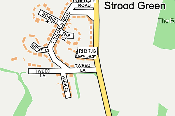 RH3 7JG map - OS OpenMap – Local (Ordnance Survey)