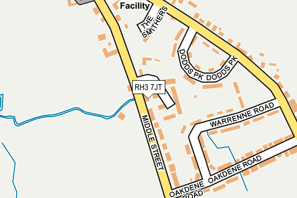 RH3 7JT map - OS OpenMap – Local (Ordnance Survey)