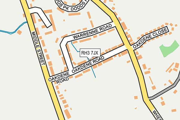 RH3 7JX map - OS OpenMap – Local (Ordnance Survey)