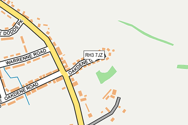 RH3 7JZ map - OS OpenMap – Local (Ordnance Survey)