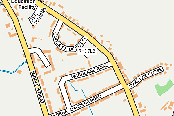 RH3 7LB map - OS OpenMap – Local (Ordnance Survey)