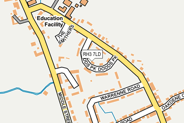RH3 7LD map - OS OpenMap – Local (Ordnance Survey)