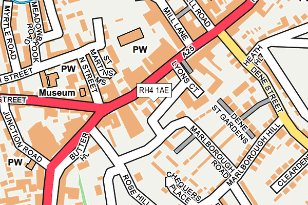 RH4 1AE map - OS OpenMap – Local (Ordnance Survey)