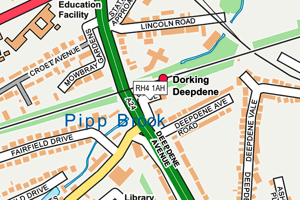 RH4 1AH map - OS OpenMap – Local (Ordnance Survey)