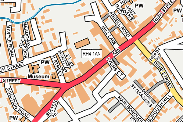 RH4 1AN map - OS OpenMap – Local (Ordnance Survey)