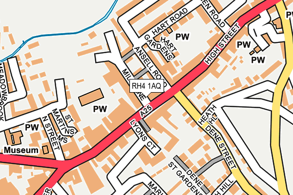 RH4 1AQ map - OS OpenMap – Local (Ordnance Survey)