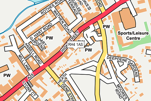 RH4 1AS map - OS OpenMap – Local (Ordnance Survey)
