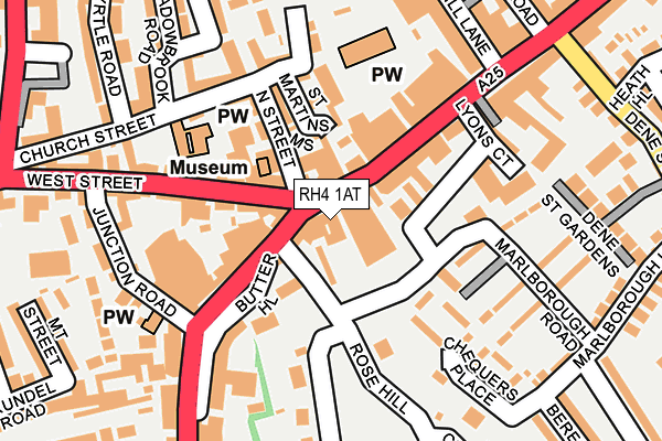 RH4 1AT map - OS OpenMap – Local (Ordnance Survey)