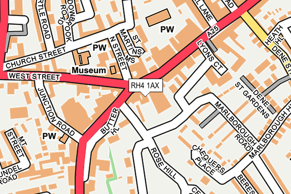RH4 1AX map - OS OpenMap – Local (Ordnance Survey)