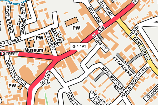 RH4 1AY map - OS OpenMap – Local (Ordnance Survey)