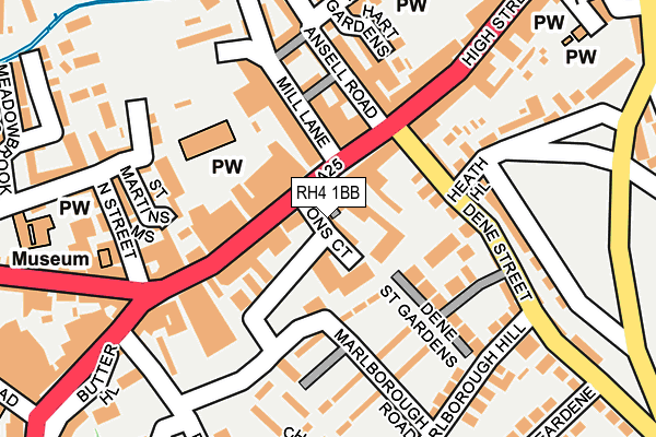 RH4 1BB map - OS OpenMap – Local (Ordnance Survey)