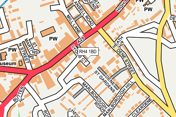 RH4 1BD map - OS OpenMap – Local (Ordnance Survey)