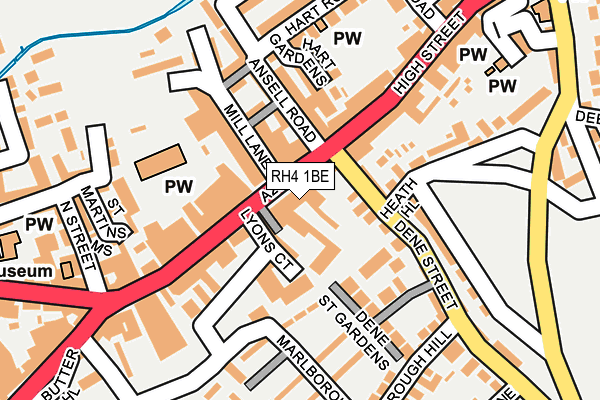 RH4 1BE map - OS OpenMap – Local (Ordnance Survey)