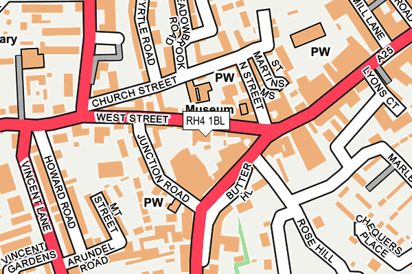 RH4 1BL map - OS OpenMap – Local (Ordnance Survey)