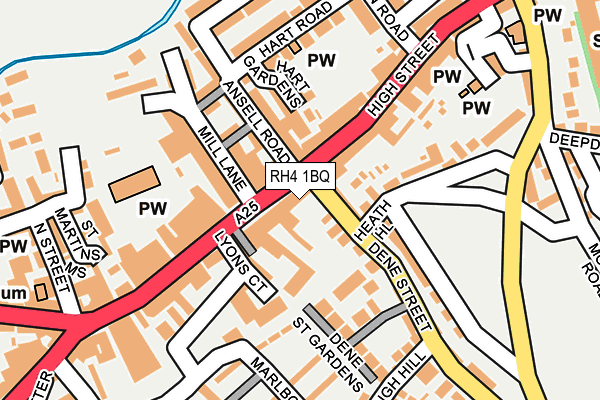 RH4 1BQ map - OS OpenMap – Local (Ordnance Survey)
