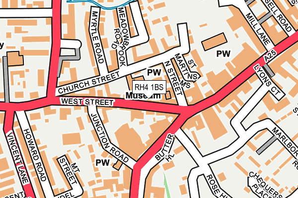 RH4 1BS map - OS OpenMap – Local (Ordnance Survey)