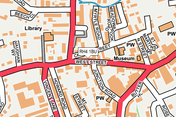 RH4 1BU map - OS OpenMap – Local (Ordnance Survey)