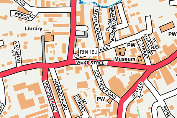 Map of RALPH JAMES LETTINGS LTD at local scale