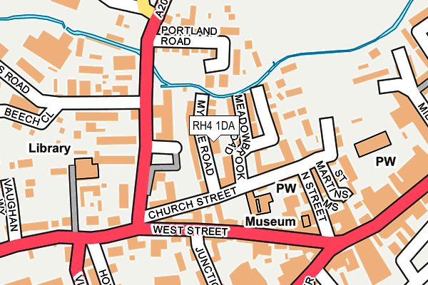 RH4 1DA map - OS OpenMap – Local (Ordnance Survey)