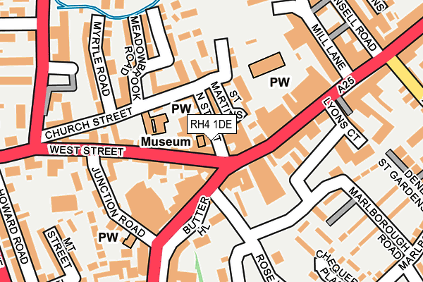 RH4 1DE map - OS OpenMap – Local (Ordnance Survey)