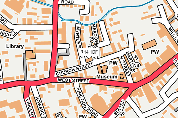 RH4 1DF map - OS OpenMap – Local (Ordnance Survey)