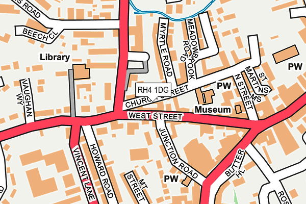 RH4 1DG map - OS OpenMap – Local (Ordnance Survey)