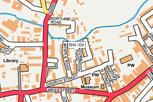 RH4 1DH map - OS OpenMap – Local (Ordnance Survey)