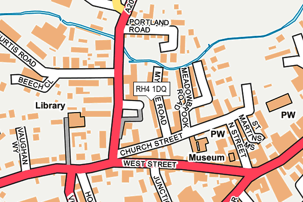 RH4 1DQ map - OS OpenMap – Local (Ordnance Survey)