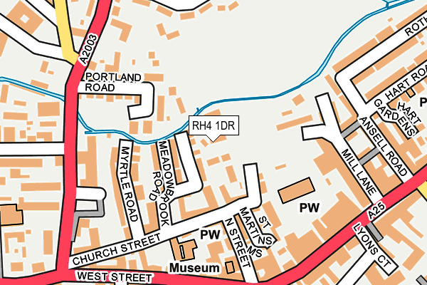 RH4 1DR map - OS OpenMap – Local (Ordnance Survey)
