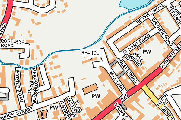 RH4 1DU map - OS OpenMap – Local (Ordnance Survey)