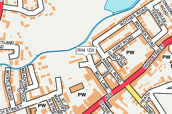 RH4 1DX map - OS OpenMap – Local (Ordnance Survey)