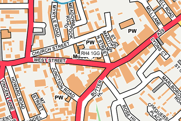 RH4 1GG map - OS OpenMap – Local (Ordnance Survey)