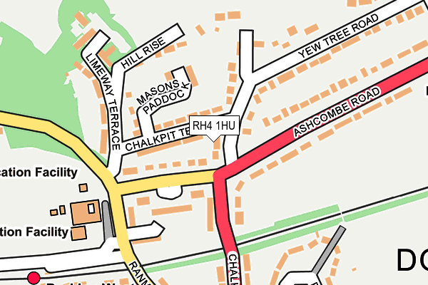 RH4 1HU map - OS OpenMap – Local (Ordnance Survey)