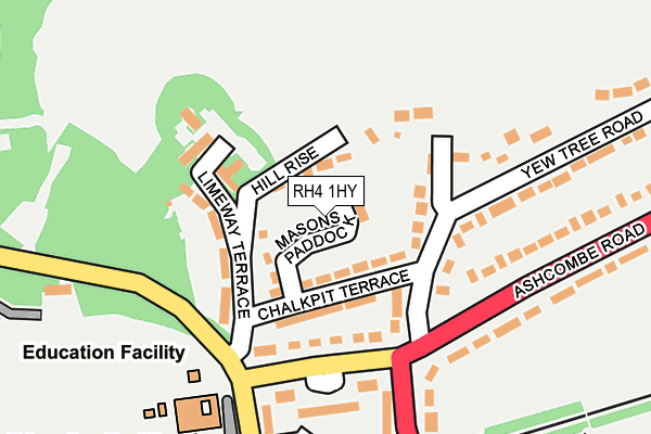 RH4 1HY map - OS OpenMap – Local (Ordnance Survey)