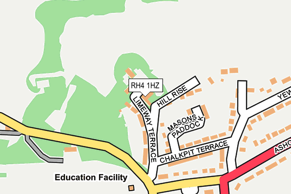 RH4 1HZ map - OS OpenMap – Local (Ordnance Survey)