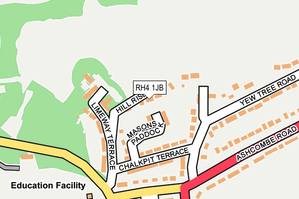 RH4 1JB map - OS OpenMap – Local (Ordnance Survey)