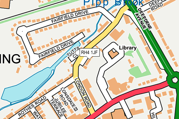 RH4 1JF map - OS OpenMap – Local (Ordnance Survey)