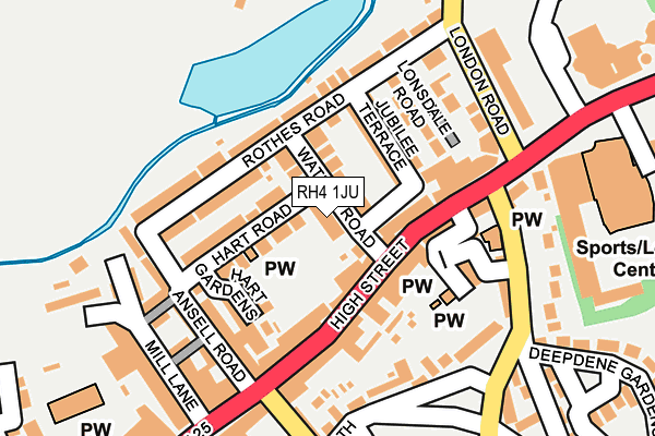 RH4 1JU map - OS OpenMap – Local (Ordnance Survey)