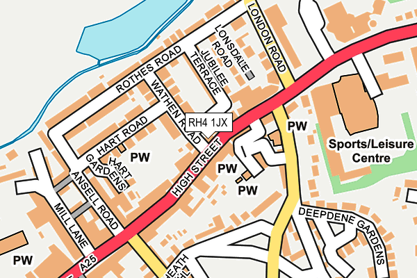 RH4 1JX map - OS OpenMap – Local (Ordnance Survey)