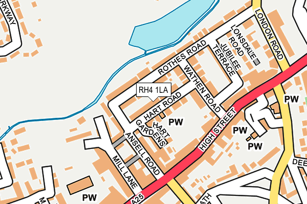 RH4 1LA map - OS OpenMap – Local (Ordnance Survey)