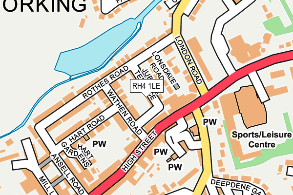 RH4 1LE map - OS OpenMap – Local (Ordnance Survey)