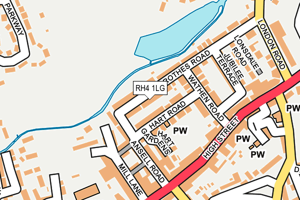 RH4 1LG map - OS OpenMap – Local (Ordnance Survey)